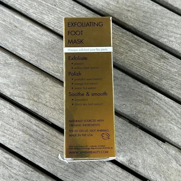 Whish Exfoliating Foot Mask Coconut Milk and Verbana 2.5 oz NEW - Picture 6 of 6